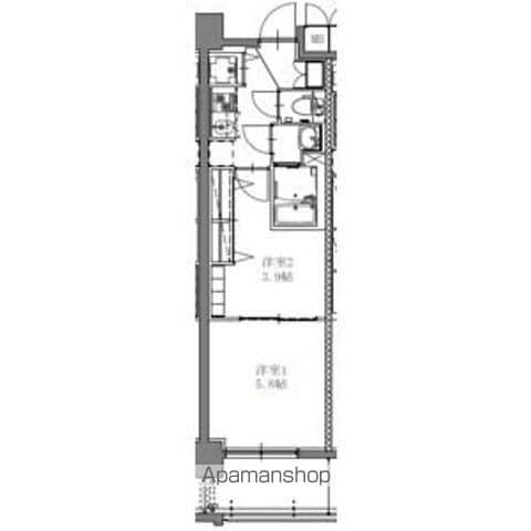 SーRESIDENCE上社AUREATE 12月契(2K/2階)の間取り写真