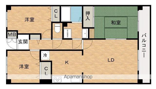 ウエストヒルズ関空(3LDK/1階)の間取り写真