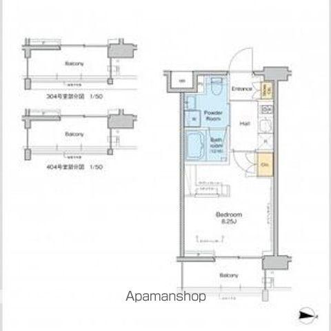 プラウドフラット中野(1K/5階)の間取り写真