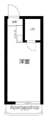 メゾン・ド・パピヨン(ワンルーム/1階)の間取り写真