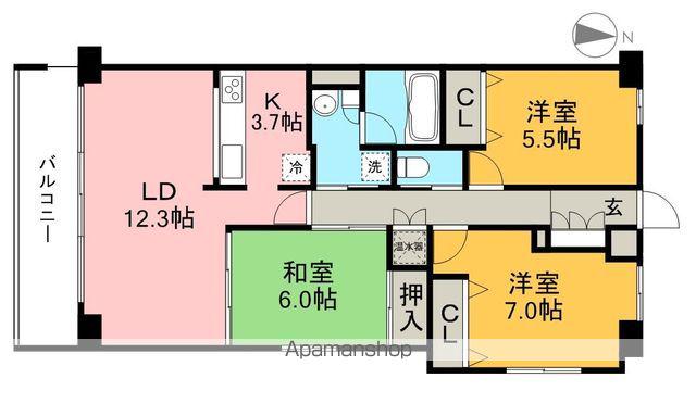 FORESIGHT M(3LDK/6階)の間取り写真