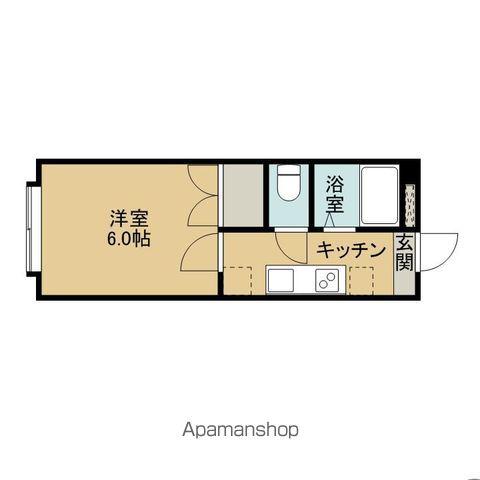 メゾンプラネット台原(1K/3階)の間取り写真