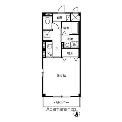 ソレーユタダ(1K/3階)の間取り写真
