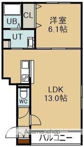 BELL JOURNEE(1LDK/1階)の間取り写真