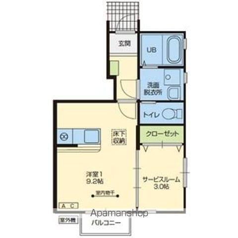 PRENDRE(1LDK/1階)の間取り写真