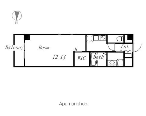 丸の内エンブルコート(ワンルーム/8階)の間取り写真
