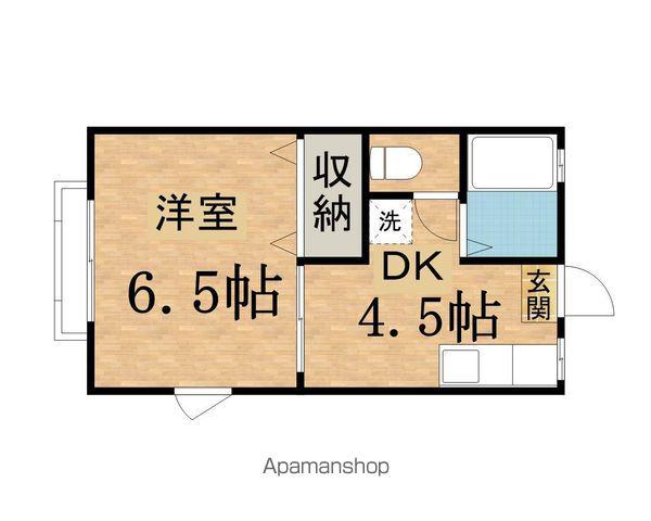 コーポ第一聖(1DK/1階)の間取り写真