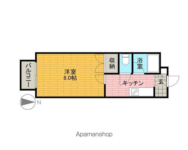 Kハウス(1K/1階)の間取り写真