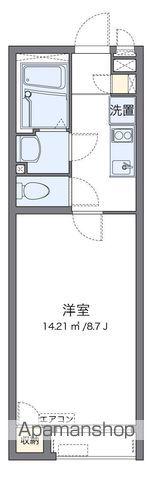 クレイノティアラ(1K/2階)の間取り写真