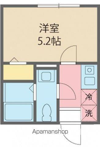 GRANBIOS久我山(1K/2階)の間取り写真