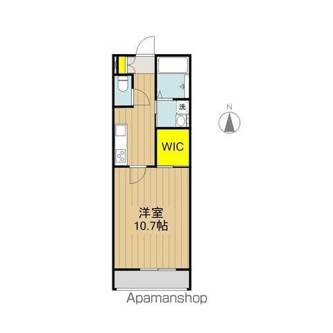 ALFLAT 穏(1K/1階)の間取り写真