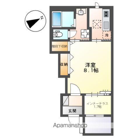 プラン デスポワール(1K/1階)の間取り写真