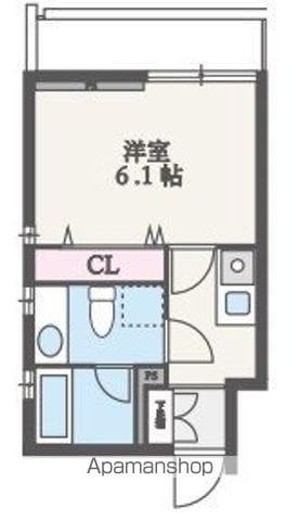 TERRACE FIVE(1K/4階)の間取り写真