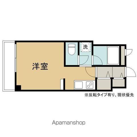 リエス上の橋(ワンルーム/1階)の間取り写真