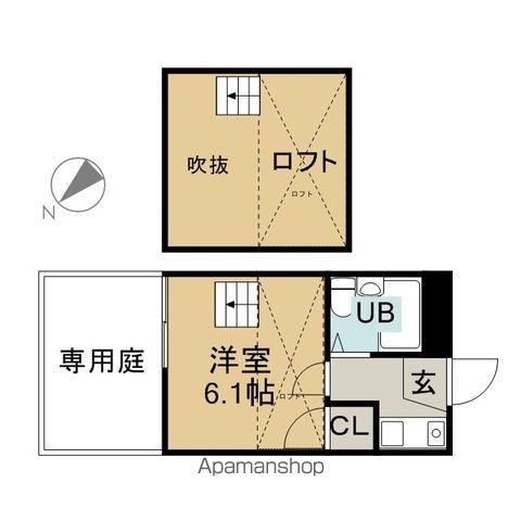 リエス森孝(1K/1階)の間取り写真