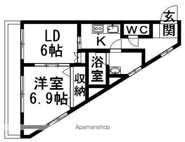 フェアリーザワールド(1LDK/4階)の間取り写真
