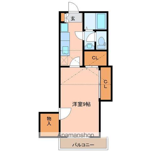 ルピシアS(1K/2階)の間取り写真