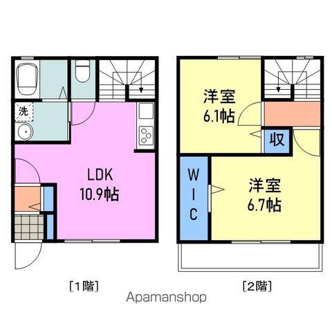 SUNNY GARDEN(2LDK/1階)の間取り写真