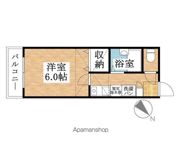 タウンコート(1K/1階)の間取り写真