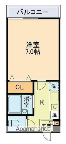 第3宮本ビル(1K/3階)の間取り写真