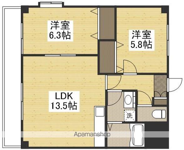 ベルフォーレ(2LDK/2階)の間取り写真