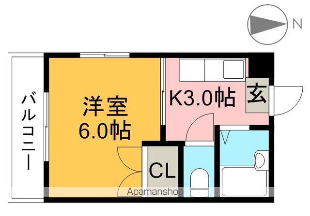 クリーンハイツ(1K/1階)の間取り写真