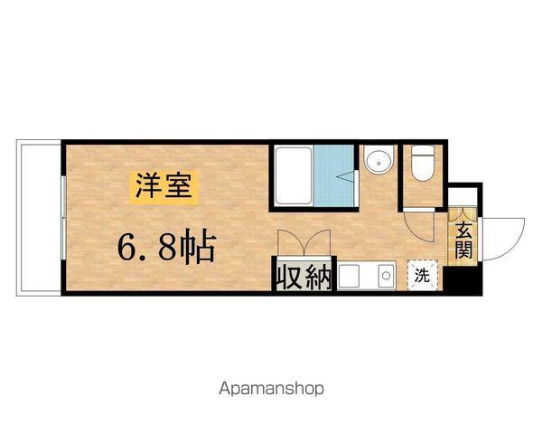 ヒルサイド柚木(ワンルーム/3階)の間取り写真