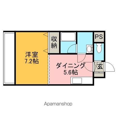 ル・クラシック33(1K/4階)の間取り写真