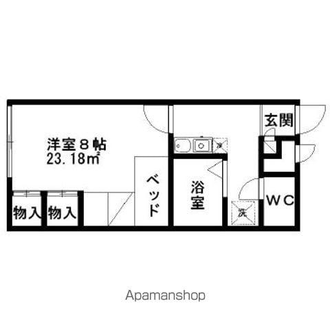 レオパレスゴールドⅡ(1K/1階)の間取り写真