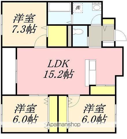 クレールマンション杉並(3LDK/2階)の間取り写真