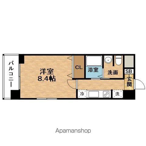 GRANCASAUMEDAKITA(1K/14階)の間取り写真
