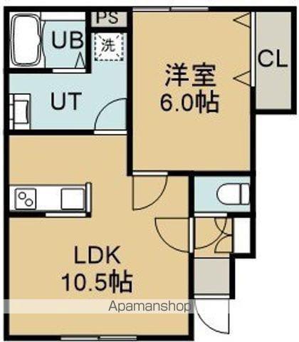 ルミウス杉並(1LDK/1階)の間取り写真
