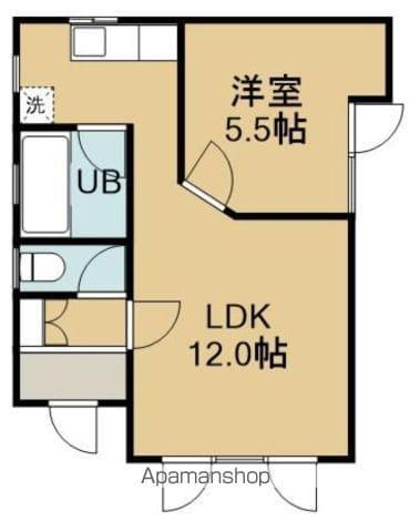松坂マンション(1LDK/1階)の間取り写真