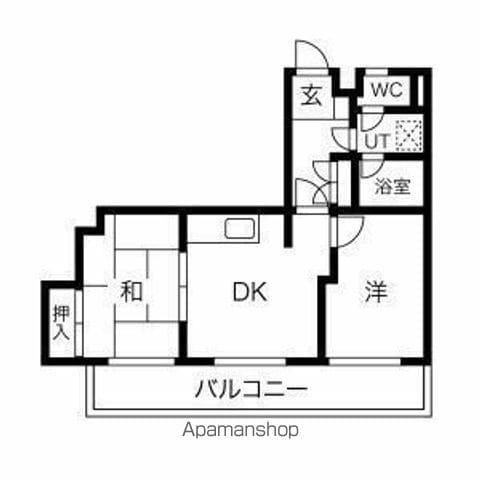 サン・ジョイフル(2DK/2階)の間取り写真