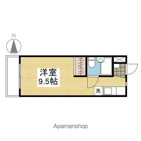 マンションHAM清水町(ワンルーム/2階)の間取り写真