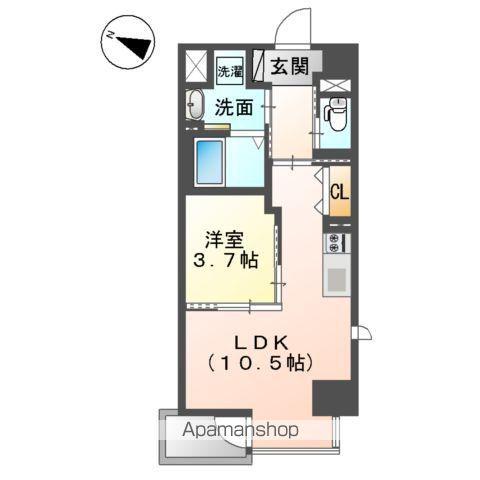 キアーズⅢ(1LDK/2階)の間取り写真