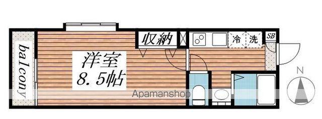 ラ・マイレヒル(1K/3階)の間取り写真