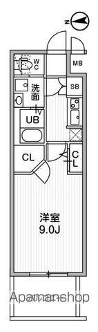LA DOUCEUR志賀本通Ⅱ(1K/11階)の間取り写真