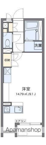 ミランダアザレア(ワンルーム/1階)の間取り写真