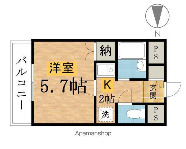 エクセレンス・AYA(1K/1階)の間取り写真