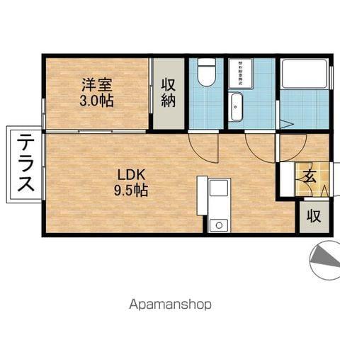 ポートスクエア A(1LDK/1階)の間取り写真