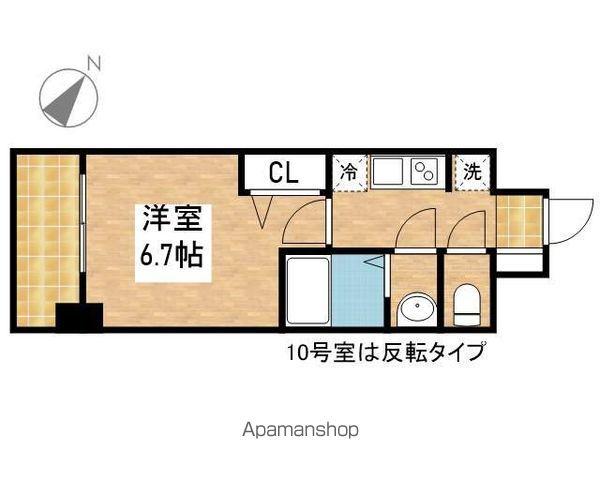 アステリ鶴舞エーナ(1K/7階)の間取り写真