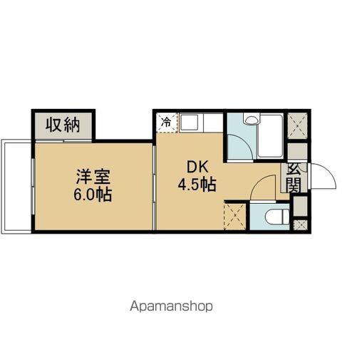 第2後藤ビル(1DK/5階)の間取り写真