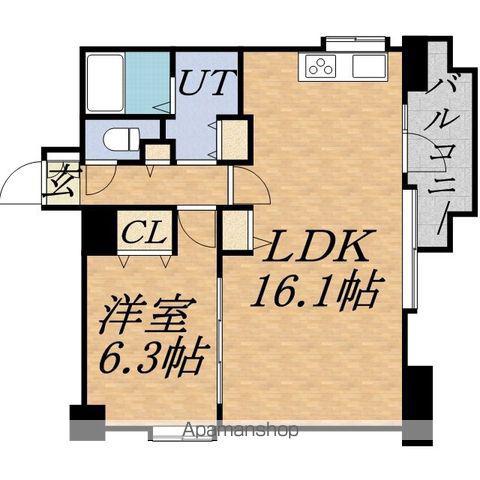 サンタの館裏参道(1LDK/11階)の間取り写真