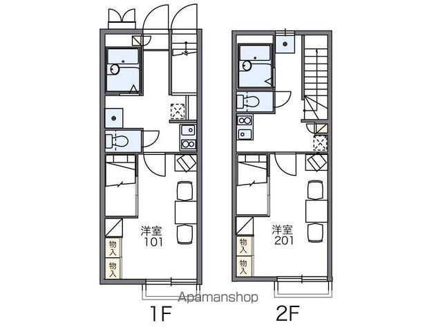 レオパレスしおかぜ(1K/2階)の間取り写真