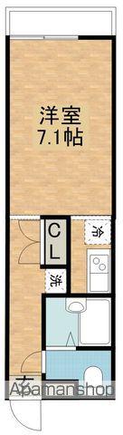 CASA FRONTIER(ワンルーム/3階)の間取り写真