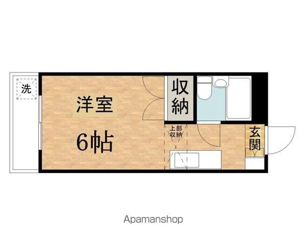 グランドール堀口1(ワンルーム/3階)の間取り写真