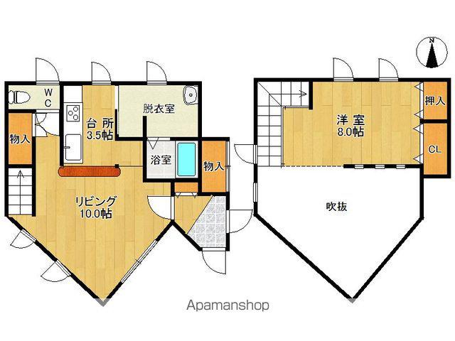 根室本線 帯広駅 バス乗車時間：23分 柳町小学校前バス停で下車 徒歩1分 2階建 築28年(1LDK)の間取り写真