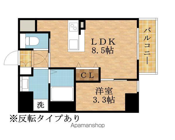 ARTIZA京橋ウエスト(1LDK/3階)の間取り写真