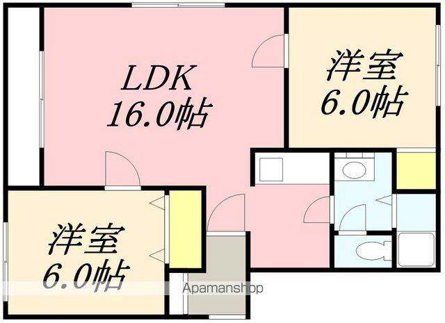 ロイヤルパレス(2LDK/1階)の間取り写真
